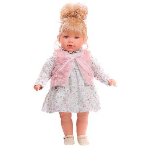 1831 Кукла малышка Мерседес в розовом, 55 см, мягконабивная