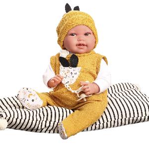 33234 Кукла младенец Пипо в жёлтом, 42 см, мягконабивная