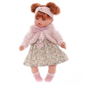 16176 Кукла озвученная Иоланда в бежевом, 42 см, плачет, м/н