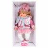 1672 Кукла озвученная Лорена в розовом, 42 см, плачет, мягконабивная