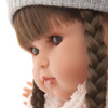 28120 Кукла девочка Фанни в сером, 45 см, виниловая