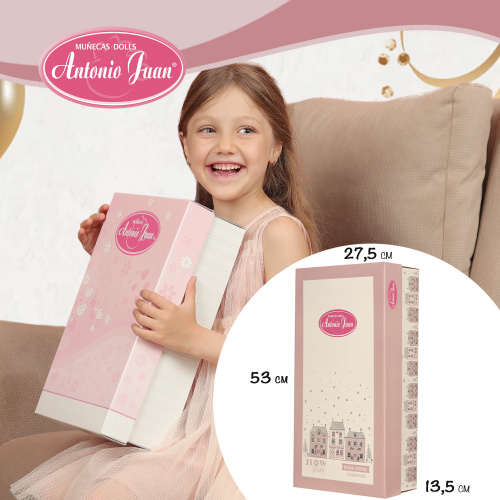 28326 Кукла Белла в розовых наушниках, 45 см, виниловая