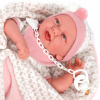 3388P Кукла младенец Давиния в розовом, 40 см, мягконабивная