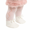 2268P Кукла модель Констация в платье в горошек, 38 см, виниловая из винила