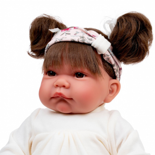 3310 Кукла младенец Сильвия в розовом, 40 см, мягконабивная