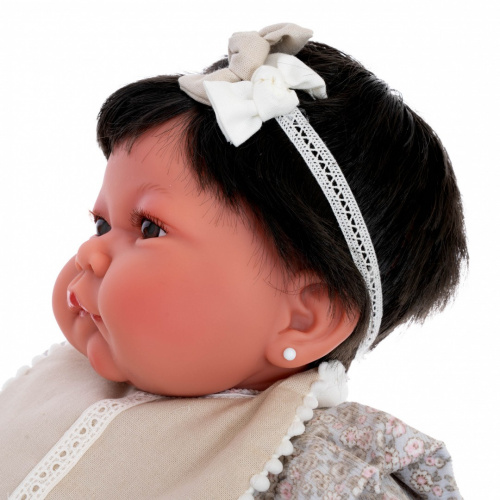 3309 Кукла малышка Мануэла в белом, 40 см, мягконабивная