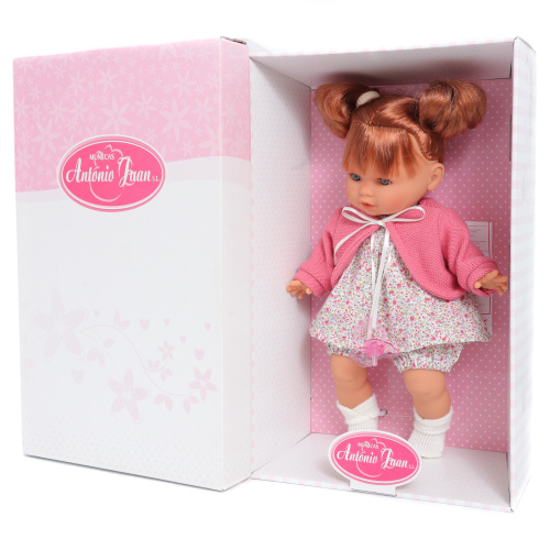 1333P Кукла озвученная Монси в розовом, 30 см, плачет, мягконабивная