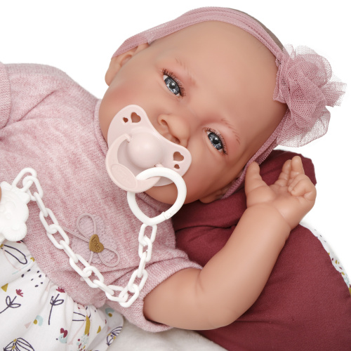 33224 Кукла младенец Валерия на подушке-бабочке, 42 см, мягконабивная