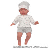 91033-11 Комплект одежды для кукол 33 см, белая кофта, шапка, штанишки