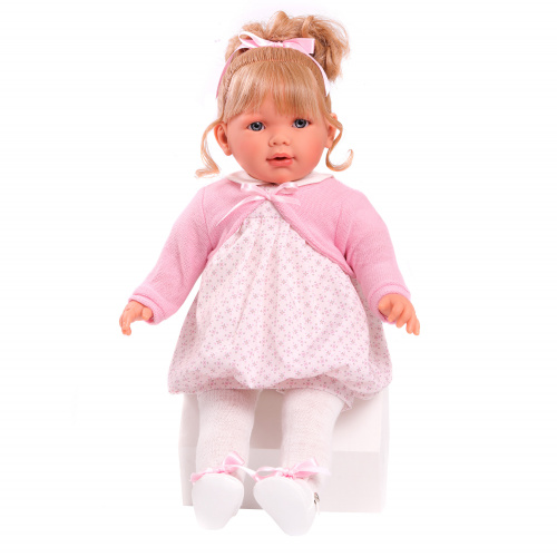 1825 Кукла модель Зои в розовом, 52 см, мягконабивная