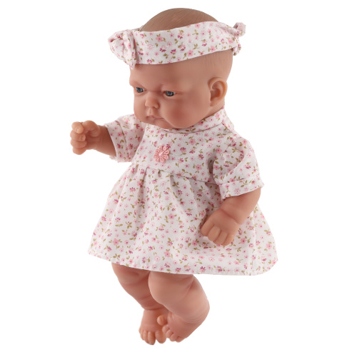 4076P Кукла пупс Вера в розовой люльке, 26 см, виниловая из винила