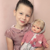 1671Bl Кукла озвученная Изабелла в темно-розовом, 42 см, плачет, мягконабивная