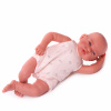 33086 Кукла младенец Валерия в сером, 40 см, мягконабивная